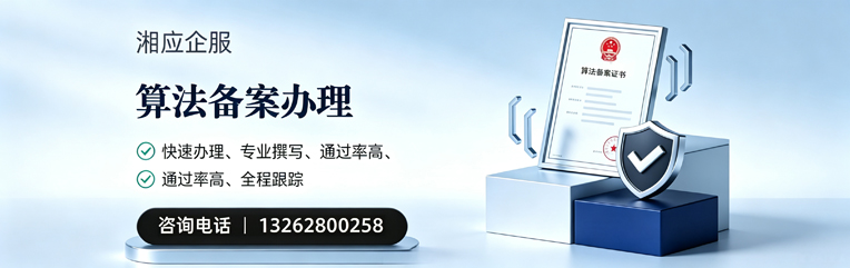 长沙算法备案申报服务