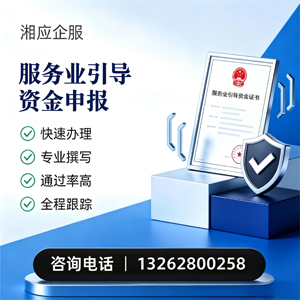 长沙服务业引导资金申报服务