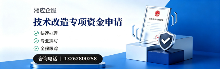 长沙技术改造专项资金申报服务