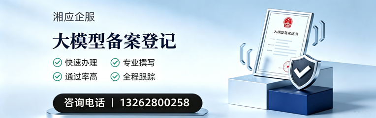 长沙大模型备案申报服务