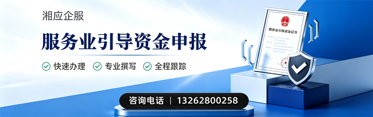 长沙服务业引导资金申报服务