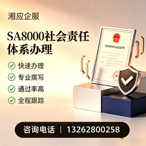 长沙SA8000社会责任体系认证服务