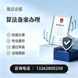 长沙算法备案申报服务